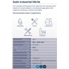 Antibakterinės nitrilo pirštinės Santex Industrial Nitrile, pora