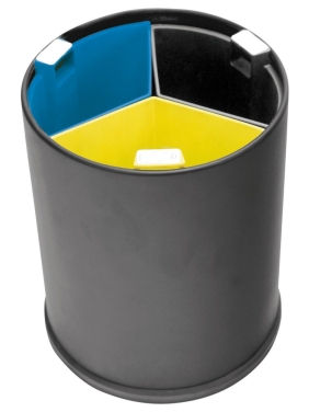 JVD Recycle bin coloured, 13L