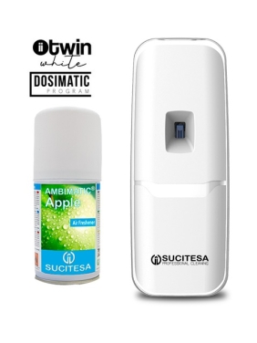 Automatic air freshener AMBIMATIC APPLE with white system