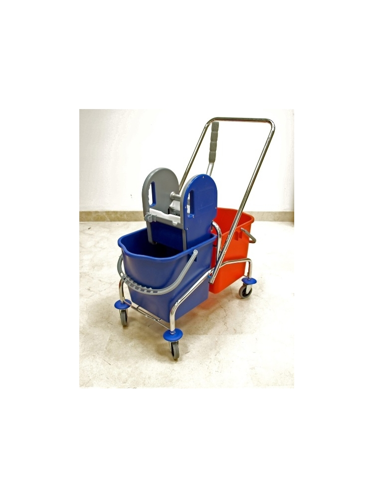 Cleaning trolley CARRO CROMADO 2x25L