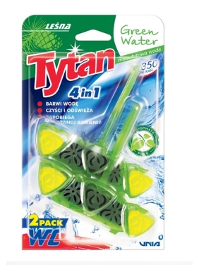 Tytan 4in1 Automatic Toilet Bowl Cleaner Green Water 2x40g