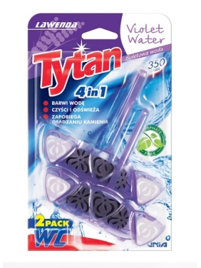 Tytan 4in1 Automatic Toilet Bowl Cleaner Blue Water Lavender 2x40g
