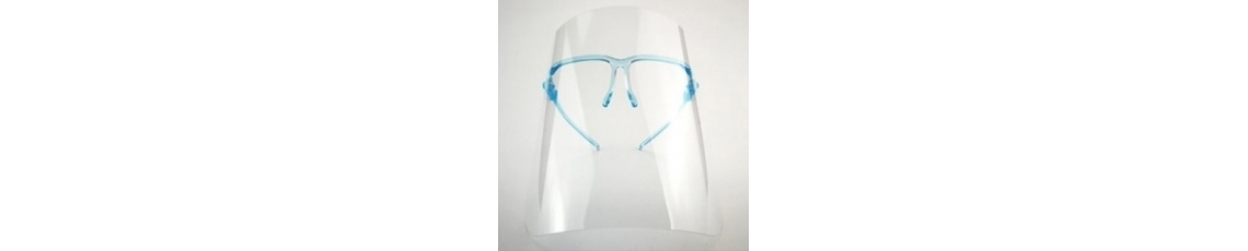 Face shield and glass